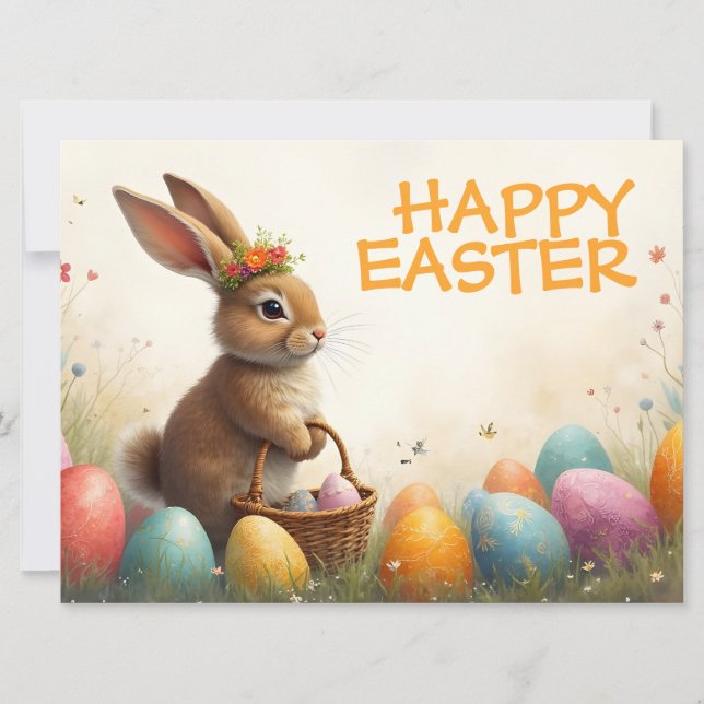 Les voeux du printemps du lapin de Pâques (Devant)