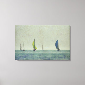 Les voiliers ont enveloppé la toile d'illustration