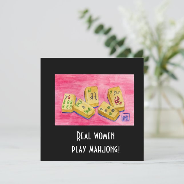 Les vraies femmes jouent au Mahjong (Debout devant)