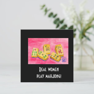 Les vraies femmes jouent au Mahjong