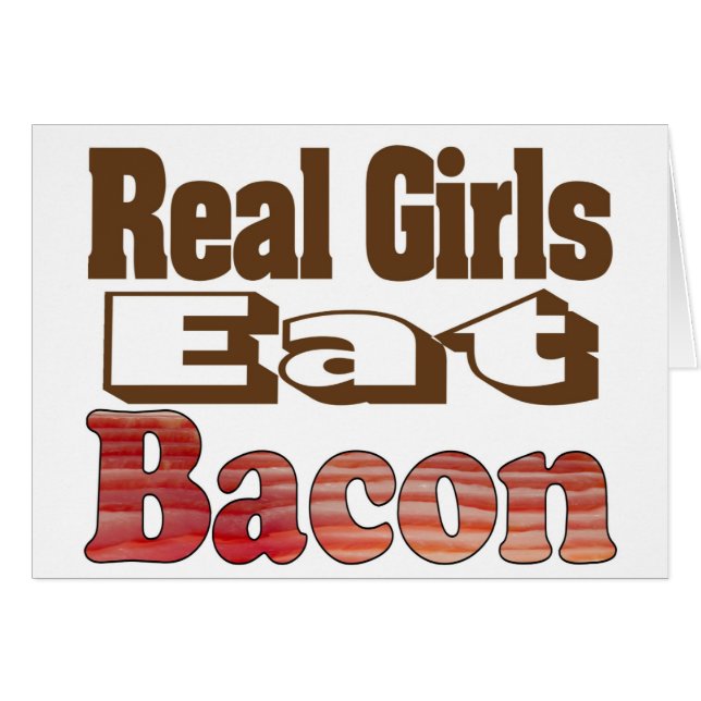 Les vraies filles mangent du bacon (Devant horizontal)