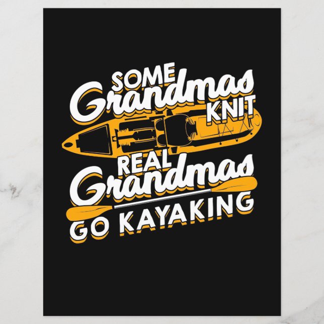 Les vraies grand-mères vont en kayak (Devant)