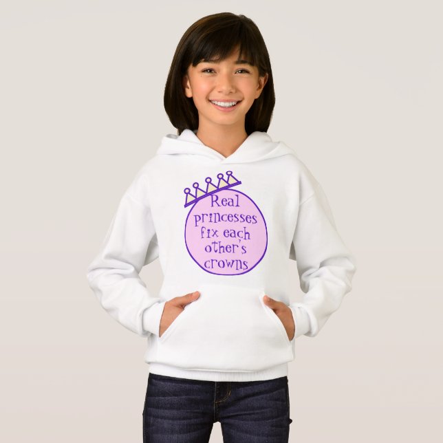 Les vraies princesses réparent le Sweatshirt des C (Devant entier)
