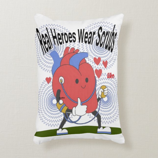 Les vrais héros portent des échauffourées Coussin  (Devant(Vertical))