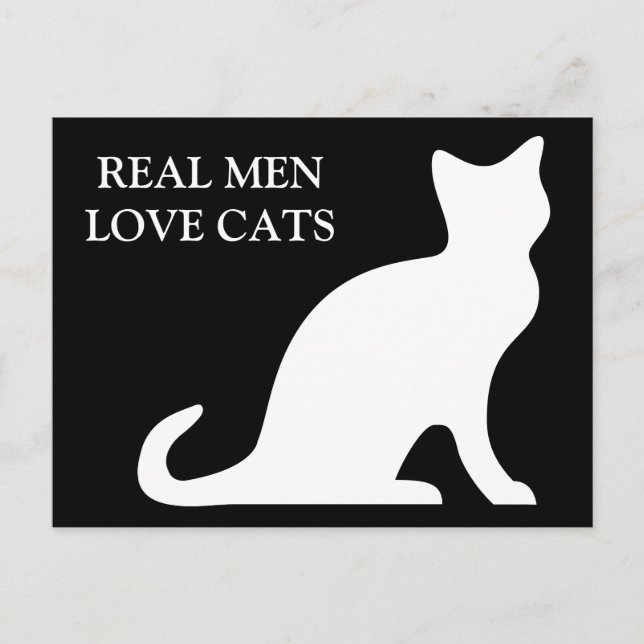 Les vrais hommes aiment les cartes postales de cha (Devant)