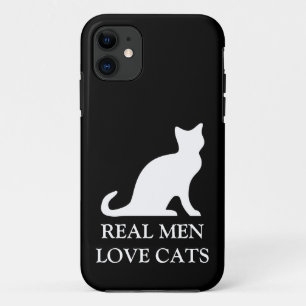 Les vrais hommes aiment les chats coque iphone