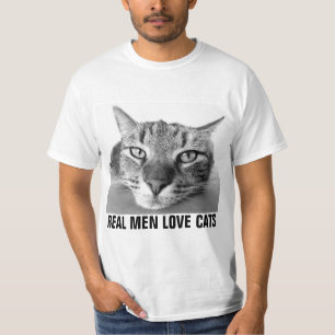 Les vrais hommes aiment les chats, T-shirts pour h