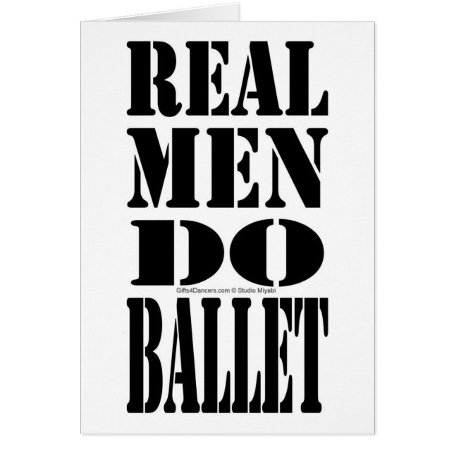 Les vrais hommes font le ballet (Devant)