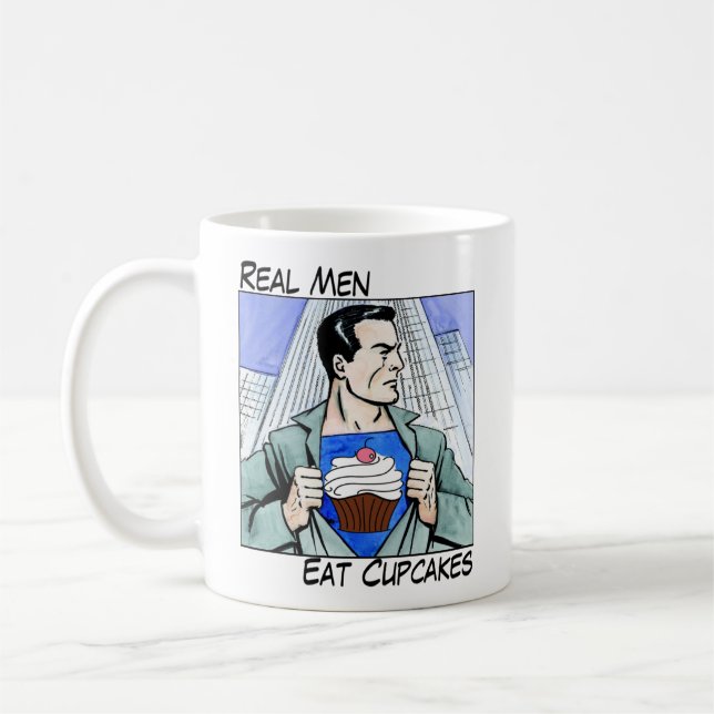 Les vrais hommes mangent la tasse de petits (Gauche)