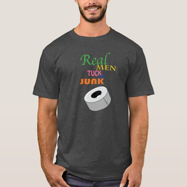 Les vrais hommes remplient leur T-shirt d'ordure ! (Devant)