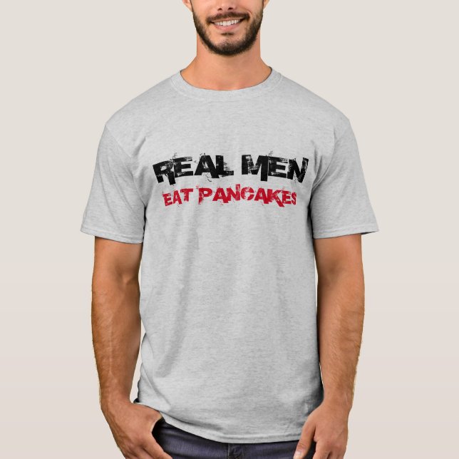 Les "vrais hommes T-shirt mangent crêpes" (Devant)