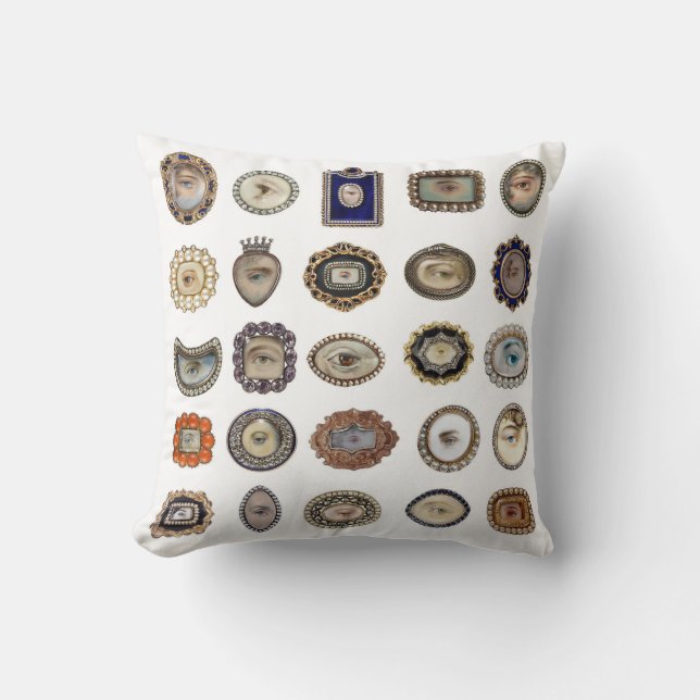 Les yeux de l'amant romantique, coussins originaux (Recto)