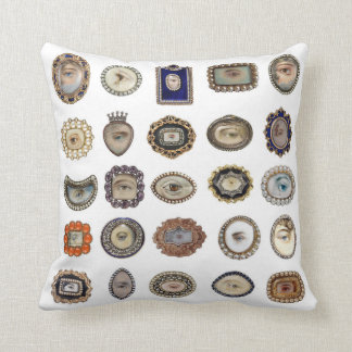 Les yeux de l'amant romantique, coussins originaux