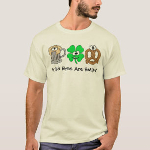 Les yeux irlandais sont T-shirt drôle de Smilin