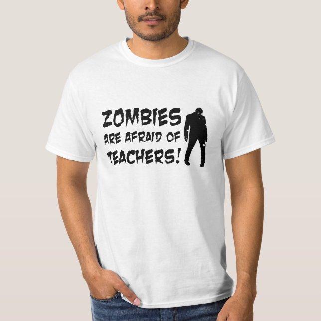 Les zombis ont peur du T-shirt de valeur de (Devant)
