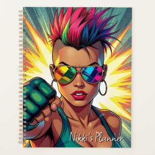 Lesbienne LGBT Mohawk Uppercut Pop Art