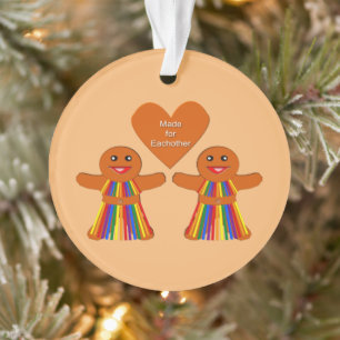 Lesbienne Noël pain d'épices Dames Couple Personna