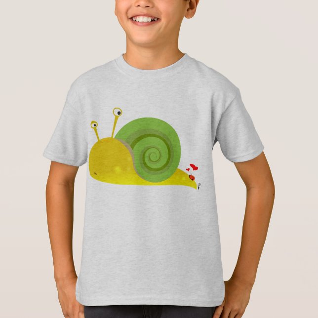 L'escargot confus badine le T-shirt (Devant)