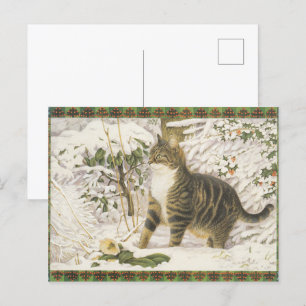 Lesley Anne Ivory Christmas Cat Carte postale