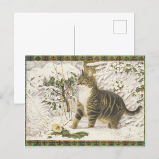 Lesley Anne Ivory Christmas Cat Carte postale
