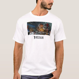 L'espace machine le T-shirt des hommes - station