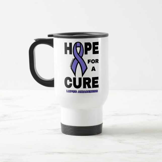 L'Espoir D'Un Traitement...Lupus Travel Mug (Gauche)