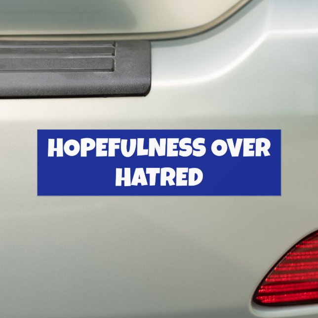 L'espoir sur le Sticker pare-chocs de haine (En voiture)
