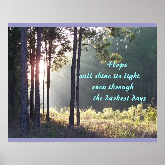L'Espoir Va Briller Son Affiche Légère (Devant)