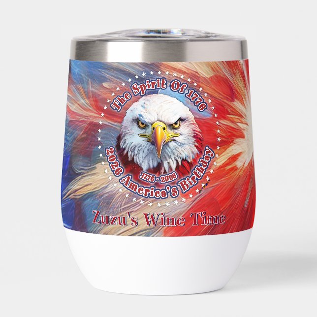 L'esprit de 1776, 2026 l'aigle rouge de feu d'Amér (Avant)