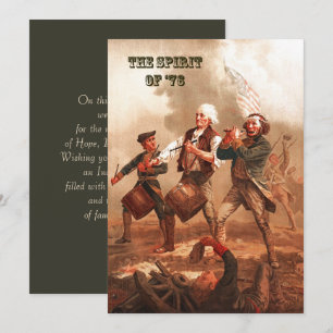 L'esprit de '76. 4 juillet carte des beaux-arts