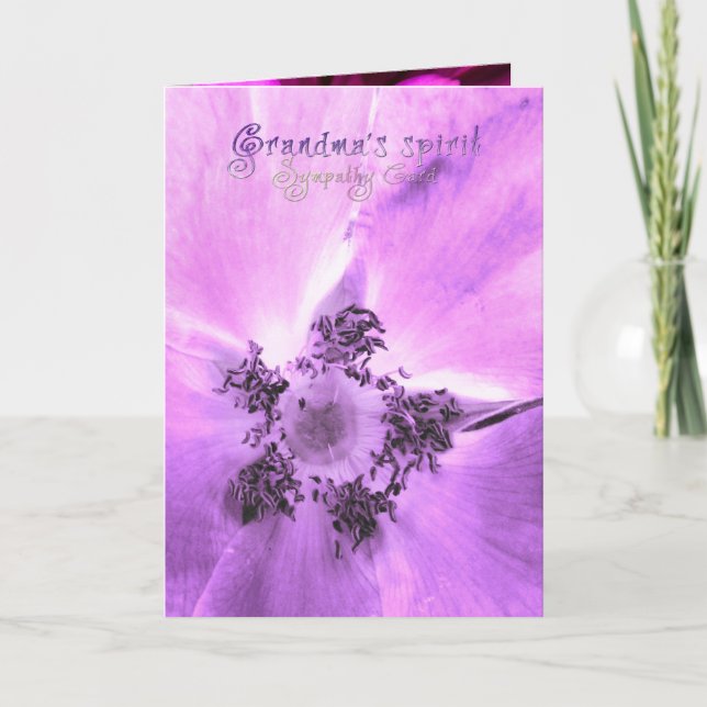 L'esprit de la grand-maman, carte de sympathie (Devant)