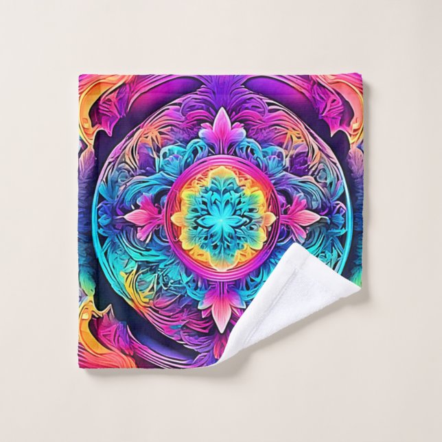 L'Esprit Mandala vibrant (Gant de toilette)