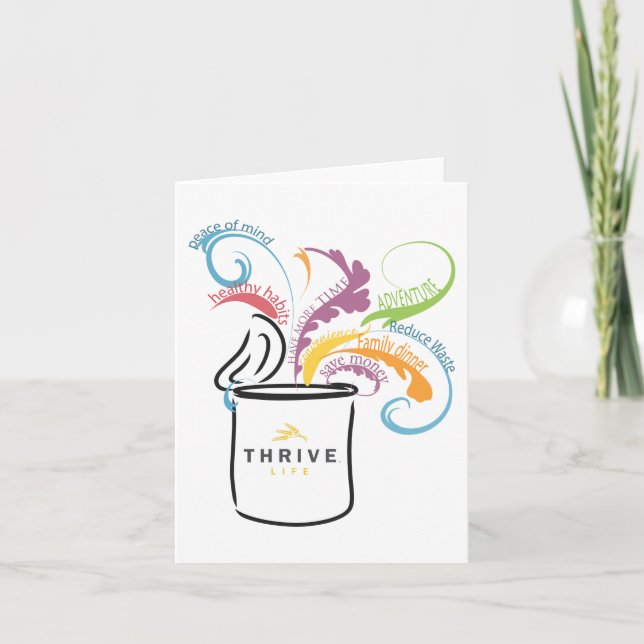 L'essence du Merci prospère et de la carte de voeu (Devant)