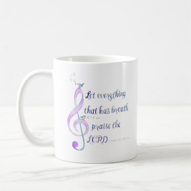 Let Everything That Has Breath Praise Mug (Gauche)