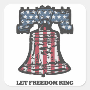 Let Freedom Ring - Liberty Bell- Stickers patrioti