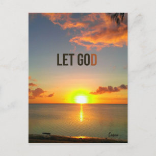 Let Go and Let God, carte postale Saipan Sunset