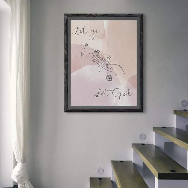 Let go Let God Wall Art Poster (Créateur téléchargé)