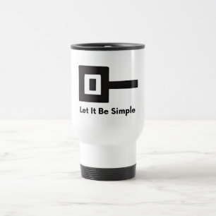 Let It Be Simple Logo sur Travel/Commuter Mug