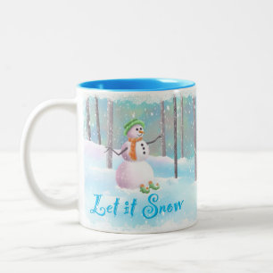 "Let it Snow" 11 oz Snowman Mug