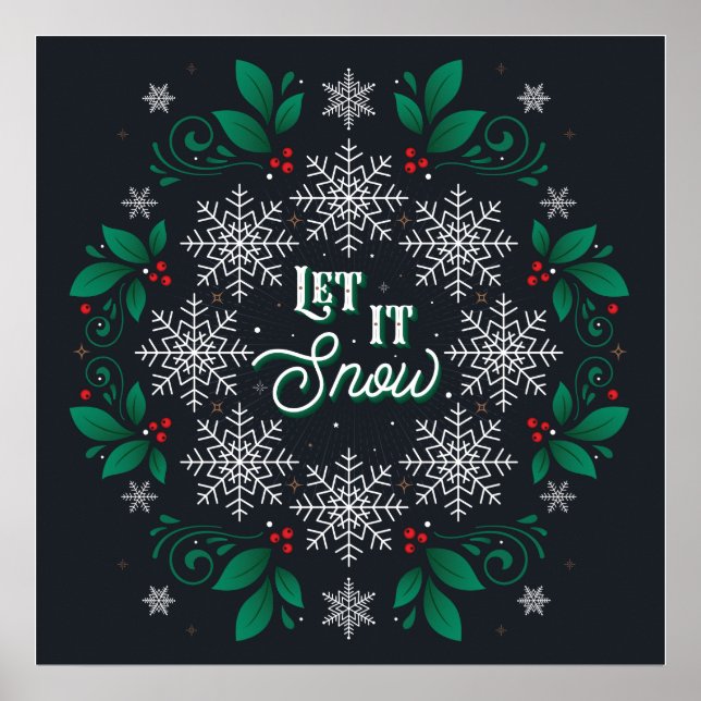 Let It Snow Poster 24x24 (Devant)