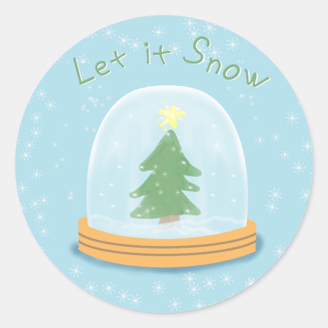 Let it snow stickers (Devant)