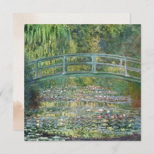 L'Etang Lily | Peinture vintage française (Devant / Derrière)