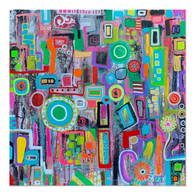 L'été dans la ville Poster parfait (Devant)