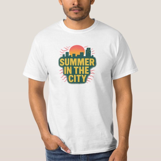 L'Été Dans La Ville T-Shirt Design (Devant)