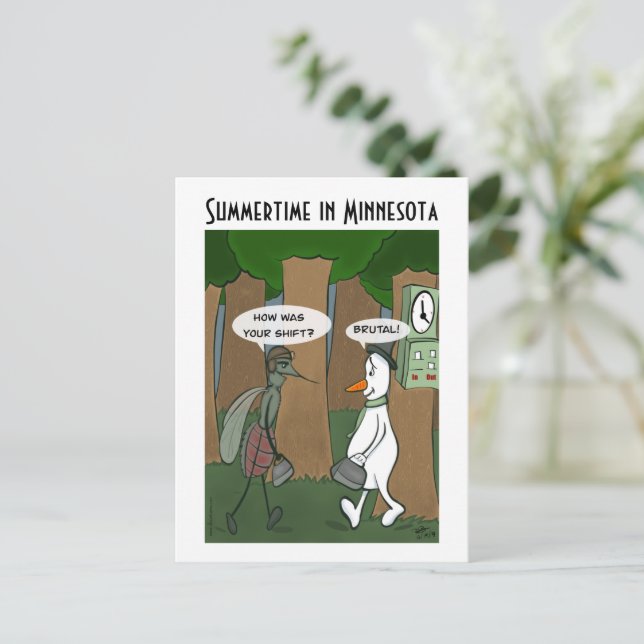 L'été dans Minnesota carte postale (Debout devant)