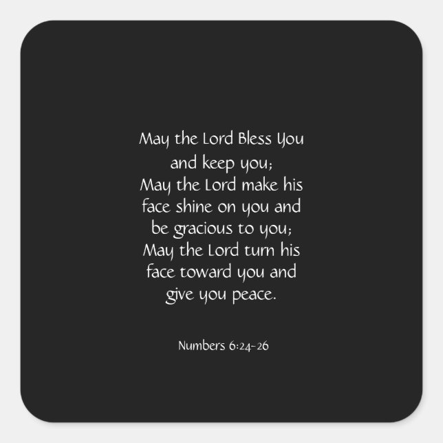 L'Éternel Béni Soit Sticker (Devant)