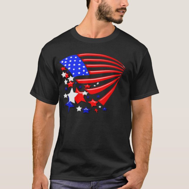 L'étoile a orné le T-shirt de paillettes de (Devant)