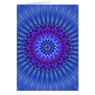 L'étoile Mandala en bleu fleur royale