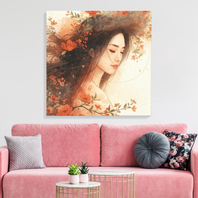 L'étreinte de Mère Nature - Art mural boho (Insitu(Salon))