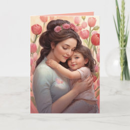 L'étreinte d'une mère (1) Carte de la fête des mè